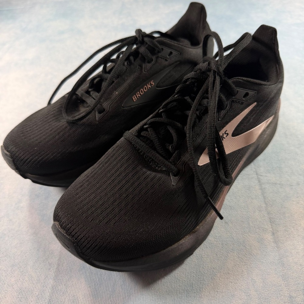 Brooks Revel 8 Running Shoes Womens 9 Black Rose Gold Excellent Road Runner